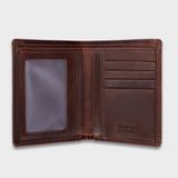  Ví nam da bò Trita (Thời trang nam gấp 2 tiện dụng - Ví da RVN001N) màu nâu 