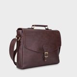  Cặp công sở Trita (Thời trang nam vừa laptop 14 inch - Cặp da TCA4N) màu nâu 