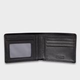  Ví nam da bò Trita (Thời trang nam dáng ngang - Ví da RVN002D) màu đen 