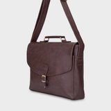  Cặp công sở Trita (Thời trang nam vừa laptop 14 inch - Cặp da TCA4N) màu nâu 