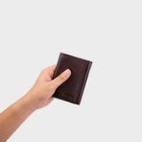  Ví nam da bò Trita (Thời trang nam cao cấp - Ví da RVN03ND) màu nâu đen 