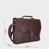  Cặp công sở Trita (Thời trang nam vừa laptop 14 inch - Cặp da TCA4N) màu nâu 