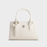  Túi Yuumy (Thời trang nữ da trơn sành điệu size 21 - Túi đeo chéo da Smooth YN343T) màu trắng 