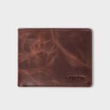  Ví nam da bò Trita (Thời trang nam dáng ngang - Ví da RVN002N) màu nâu 