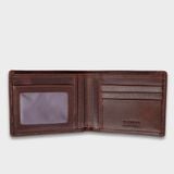  Ví nam da bò Trita (Thời trang nam dáng ngang - Ví da RVN002N) màu nâu 