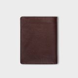  Ví nam da bò Trita (Thời trang nam gấp 2 tiện dụng - Ví da RVN001ND) màu nâu đen 