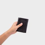  Ví nam da bò Trita (Thời trang nam cao cấp - Ví da RVN03D) màu đen 