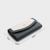  Ví Yuumy ( Thời trang nữ phối dây đeo chéo - Ví da Seasand YV103D ) - Đen 