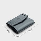  Ví Yuumy (Thời trang nữ dáng cầm tay nhỏ gọn - Ví da Glossy YV95DT) màu đen ngọc trai 