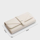  Ví Yuumy ( Thời trang nữ kiểu cầm tay - Ví da Seasand YV35T ) màu trắng 