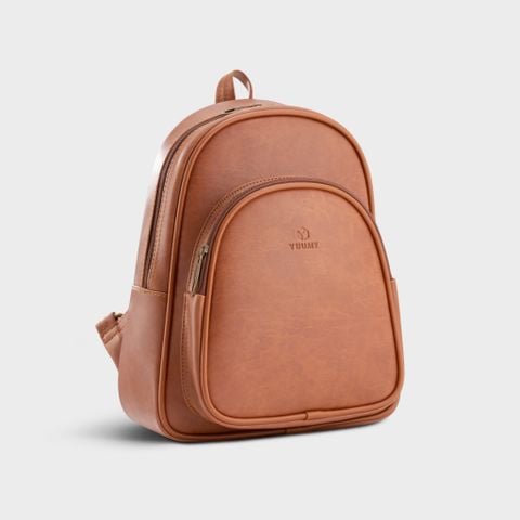  Balo Yuumy ( Thời trang nữ cỡ trung - Balo da YBA4BD2 ) (Màu Bò đậm Melow) 