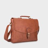  Cặp công sở Trita (Thời trang nam vừa laptop 14 inch - Cặp da TCA4BD) màu bò đậm 