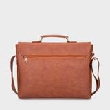  Cặp công sở Trita (Thời trang nam vừa laptop 14 inch - Cặp da TCA4BD) màu bò đậm 