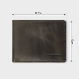  Ví nam da bò Trita (Thời trang nam dáng ngang - Ví da RVN002XR) màu Xanh rêu 