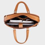  Cặp công sở Trita (Thời trang nam vừa laptop 14 inch - Cặp da TCA11D ) màu đen 