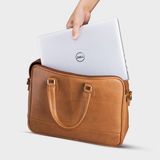  Cặp công sở Trita (Thời trang nam vừa laptop 14 inch - Cặp da TCA11D ) màu đen 