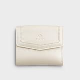  Ví Yuumy (Thời trang nữ dáng cầm tay nhỏ gọn - Ví da Glossy YV95TT) màu trắng ngọc trai 