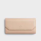  Ví Yuumy (Thời trang nữ cầm tay dáng dài - Ví da Smooth YV76K) màu kem Smooth 