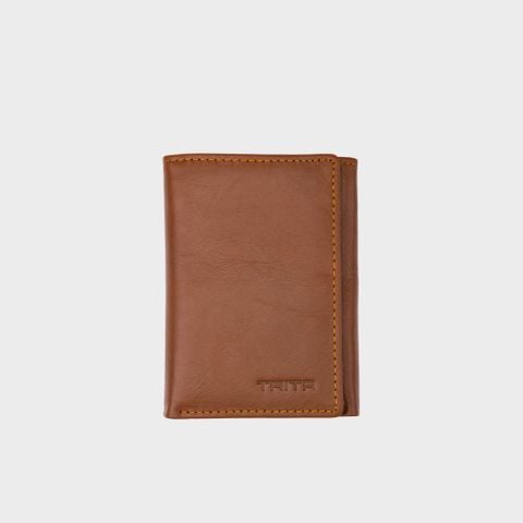  Ví nam da bò Trita (Thời trang nam cao cấp - Ví da RVN03BN) màu bò nhạt 