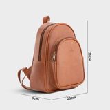  Balo Yuumy ( Thời trang nữ cỡ trung - Balo da YBA4BD2 ) (Màu Bò đậm Melow) 