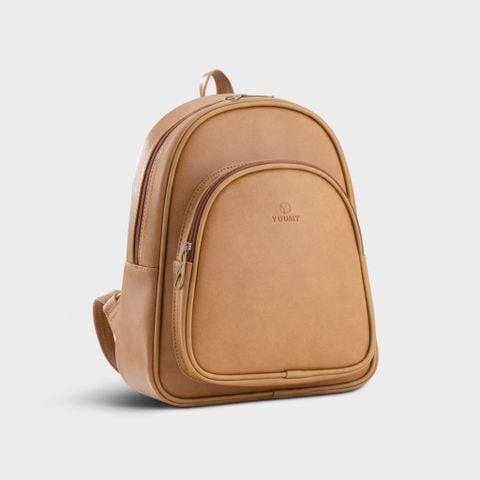  Balo Yuumy ( Thời trang nữ cỡ trung - Balo da YBA4BN2 ) (Màu Bò nhạt Melow) 