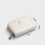  Ví Yuumy ( Thời trang nữ cầm tay nhỏ gọn - Ví da Glossy YV110TT ) - Trắng ngọc trai 