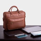  Cặp công sở Trita (Thời trang nam vừa laptop 14.6 inch - Cặp da TCA5D) màu đen 