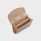  Ví Yuumy ( Thời trang nữ phối dây đeo chéo - Ví da Seasand YV103K ) - Kem 