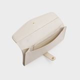  Ví Yuumy (Thời trang nữ kiểu cầm tay dáng dài - Ví da Seasand YV47T) màu trắng 