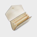  Ví Yuumy (Thời trang nữ dáng dài - Ví da Seasand YV61TT) - Trắng ngọc trai 