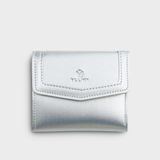  Ví Yuumy (Thời trang nữ dáng cầm tay nhỏ gọn - Ví da Glossy YV95BC) màu bạc 