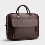 Cặp công sở Trita (Thời trang nam vừa laptop 14 inch - Cặp da TCA6N) màu nâu 