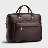  Cặp công sở Trita (Thời trang nam vừa laptop 14.6 inch - Cặp da TCA5N) màu nâu 