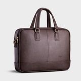  Cặp công sở Trita (Thời trang nam vừa laptop 14 inch - Cặp da TCA11N) màu nâu 