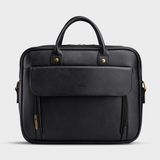  Cặp công sở Trita (Thời trang nam vừa laptop 14 inch - Cặp da TCA6D) màu đen 