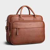  Cặp công sở Trita (Thời trang nam vừa laptop 15,6 inch - Cặp da TCA10BD) màu bò đậm 