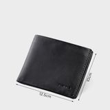 Ví nam da bò Trita (Thời trang nam gấp 2 ngang - Ví da RVN04D) màu đen 