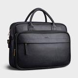  Cặp công sở Trita (Thời trang nam vừa laptop 15,6 inch - Cặp da TCA10D) màu đen 