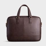  Cặp công sở Trita (Thời trang nam vừa laptop 14 inch - Cặp da TCA11N) màu nâu 