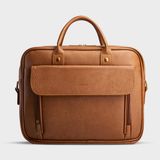  Cặp công sở Trita (Thời trang nam vừa laptop 14 inch - Cặp da TCA6BN) màu bò nhạt 