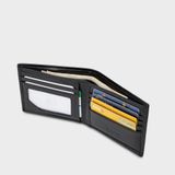  Ví nam da bò Trita (Thời trang nam gấp 2 ngang - Ví da RVN04D) màu đen 