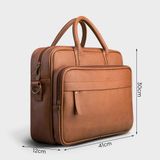  Cặp công sở Trita (Thời trang nam vừa laptop 15,6 inch - Cặp da TCA10BN) màu bò nhạt 