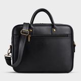  Cặp công sở Trita (Thời trang nam vừa laptop 14 inch - Cặp da TCA6D) màu đen 