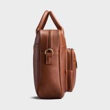  Cặp công sở Trita (Thời trang nam vừa laptop 14.6 inch - Cặp da TCA5BD) màu bò đậm 