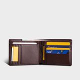  Ví nam da bò Trita (Thời trang nam dáng ngang - Ví da RVN05N) màu nâu 