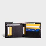  Ví nam da bò Trita (Thời trang nam dáng ngang - Ví da RVN05D) màu đen 