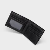  Ví nam da bò Trita (Thời trang nam gấp 2 ngang - Ví da RVN04D) màu đen 
