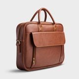  Cặp công sở Trita (Thời trang nam vừa laptop 14 inch - Cặp da TCA6BD) màu bò đậm 