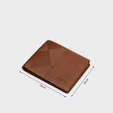  Ví nam da bò Trita (Thời trang nam dáng ngang - Ví da RVN05B) màu bò 