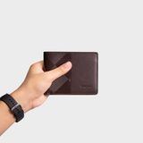  Ví nam da bò Trita (Thời trang nam dáng ngang - Ví da RVN05N) màu nâu 